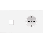 MODELEC - Façade Confidence Laiton Blanc Email Double Horizontale M1 PCK