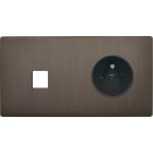 MODELEC - Façade "M" Laiton Canon De Fusil Double Horizontale 1 Media 1 Prise magnétique