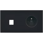 MODELEC - Façade Désir Noir Mat Double Horizontale M1 PC