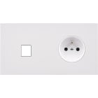 MODELEC - Façade Désir Blanc Mat Double Horizontale M1 PC