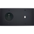 MODELEC - Façade Confidence Laiton Noir Mat Double Horizontale PC B1 Vis