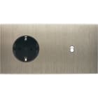 MODELEC - Façade Confidence Laiton Acier Brosse Double Horizontale PCK B1