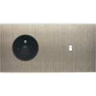 MODELEC - Façade Confidence Laiton Acier Brosse Double Horizontale PC B1