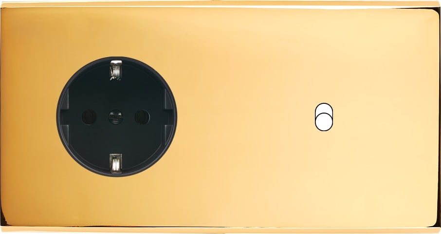 MODELEC - Façade Confidence Laiton Or Miroir Double Horizontale PCK B1