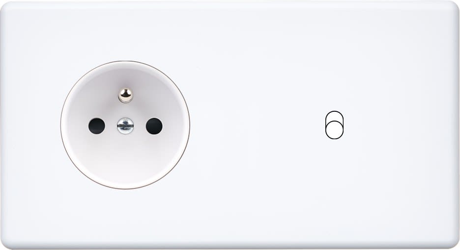 MODELEC - Façade Hitera Blanc Soft Double Horizontale PC B1