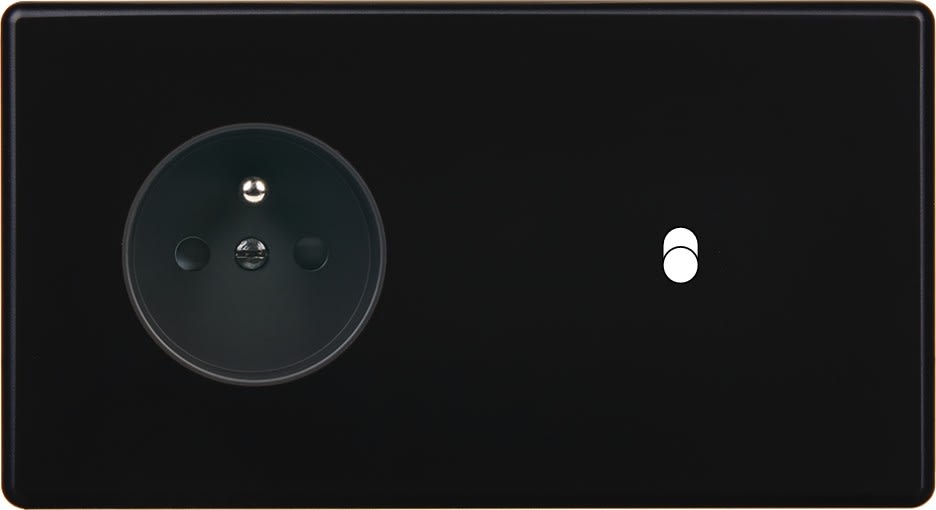 MODELEC - Façade Hitera Noir Soft Double Horizontale PC B1