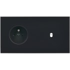 MODELEC - Façade Désir Noir Mat Double Horizontale PC B1