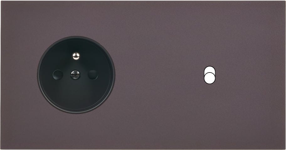 MODELEC - Façade Désir Anthracite Mat Double Horizontale PC B1