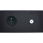MODELEC - Façade Confidence Laiton Noir Mat Double Horizontale PC C1 à Vis