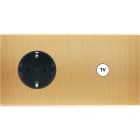 MODELEC - Façade Confidence Laiton Brosse Double Horizontale PCK C1 Magnetique