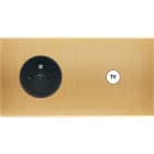 MODELEC - Façade Confidence Laiton Brosse Double Horizontale PC C1