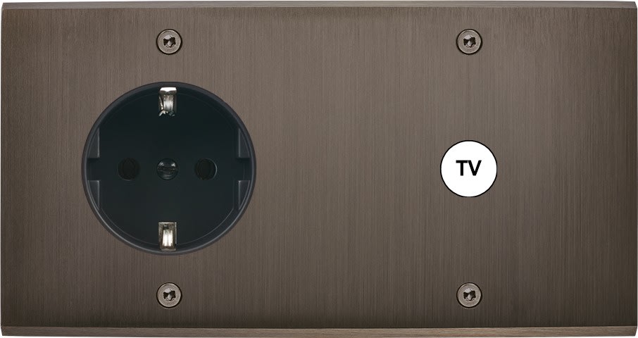 MODELEC - Façade Confidence Laiton Canon De Fusil Double Horizontale PCK C1 à Vis