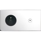 MODELEC - Façade Confidence Laiton Chrome Double Horizontale PC C1