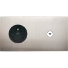 MODELEC - Façade Confidence Laiton Nickel Satine Double Horizontale PC C1