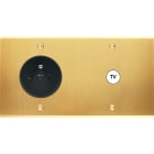 MODELEC - Façade Confidence Laiton Satine Double Horizontale PC C1 à Vis