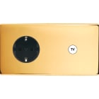MODELEC - Façade Confidence Laiton Or Miroir Double Horizontale PCK C1 Magnetique