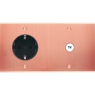 MODELEC - Façade Confidence Laiton Cuivre Satine Double Horizontale PCK C1 Vis