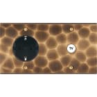 MODELEC - Façade Fascination Laiton Onde Double Horizontale PCK C1 Vis