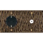 MODELEC - Façade Fascination Laiton Fauve Double Horizontale PCK C1 Vis