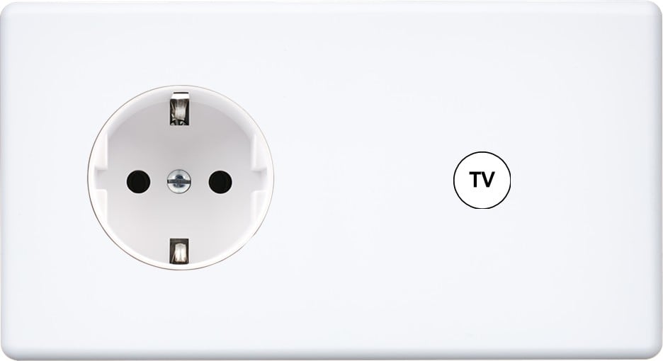 MODELEC - Façade Hitera Blanc Soft Touch Double Horizontale PCK C1