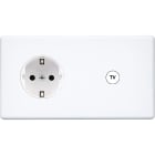 MODELEC - Façade Hitera Blanc Soft Touch Double Horizontale PCK C1