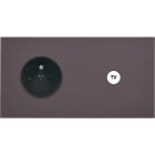 MODELEC - Façade Désir Anthracite Mat Double Horizontale PC C1