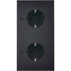 MODELEC - Façade Confidence Laiton Noir Mat Double Verticale PCK Pck Vis