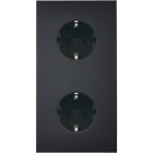 MODELEC - Façade Confidence Laiton Noir Mat Double Verticale PCK Pck Magnetique