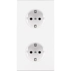 MODELEC - Façade Confidence Laiton Blanc Double Verticale PCK Pck