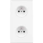 MODELEC - Façade Confidence Laiton Blanc Double Verticale PC Pc