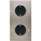 MODELEC - Façade Confidence Laiton Nickel Satine Double Verticale Pckpck V