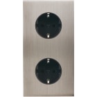 MODELEC - Façade Confidence Laiton Nickel Satine Double Verticale PCK Pck