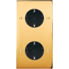 MODELEC - Façade Confidence Laiton Or Miroir Double Verticale PCK Pck à Vis