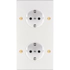 MODELEC - Façade Confidence Laiton Blanc Email Double Verticale PCK Pck V