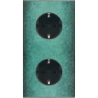 MODELEC - Façade Fascination Laiton Jade Double Verticale PCK Pck