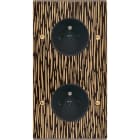 MODELEC - Façade Fascination Laiton Fauve Double Verticale PC Pc à Vis