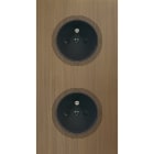 MODELEC - Façade Empreintes VOLUME Vieux Bronze Double Verticale 2 Prises de Courant