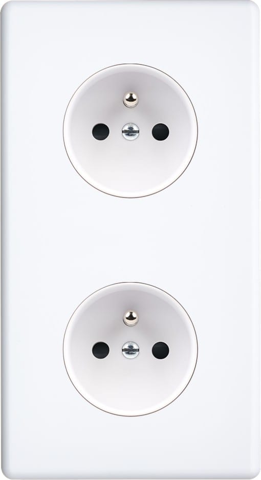 MODELEC - Façade Hitera Blanc Soft Double Verticale PC Pc