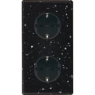 MODELEC - Façade Hitera Terrazzo Noir Double Verticale PCK Pck