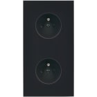 MODELEC - Façade Désir Noir Mat Double Verticale PC Pc