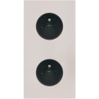 MODELEC - Façade Désir Gris Perle Mat Double Verticale PC Pc