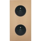 MODELEC - Façade Désir Doré Mat Double Verticale PC Pc