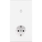 MODELEC - Façade Confidence Laiton Blanc Double Verticale B1 PCK Magnetique