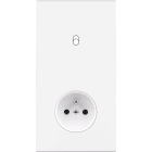 MODELEC - Façade Confidence Laiton Blanc Double Verticale B1 Pc