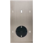 MODELEC - Façade Confidence Laiton Nickel Satine Double Verticale B1 PCK V