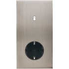 MODELEC - Façade Confidence Laiton Nickel Satine Double Verticale B1 Pck