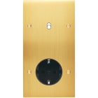 MODELEC - Façade Confidence Laiton Satine Double Verticale B1 PCK Vis