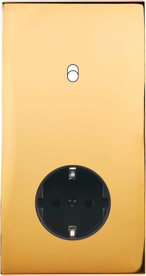 MODELEC - Façade Confidence Laiton Or Miroir Double Verticale B1 PCK Magnetique