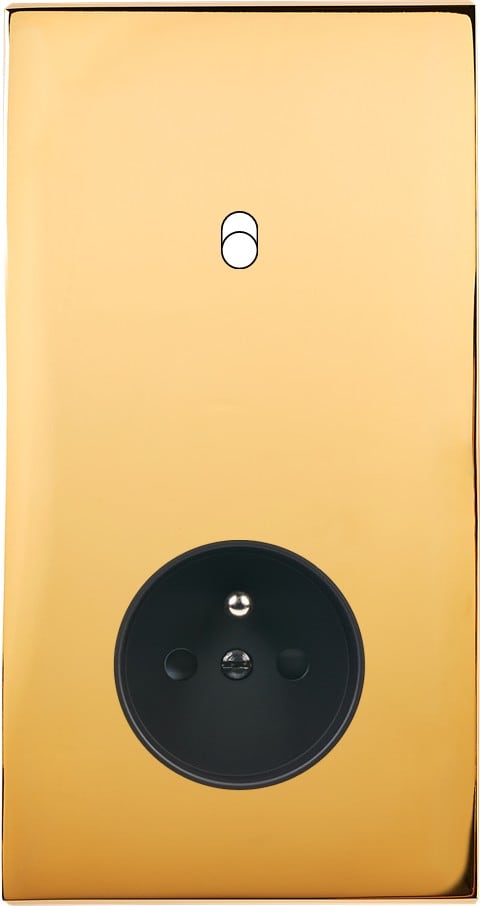 MODELEC - Façade Confidence Laiton Or Miroir Double Verticale B1 Pc