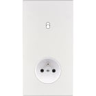 MODELEC - Façade Confidence Laiton Blanc Email Double Verticale B1 Pc